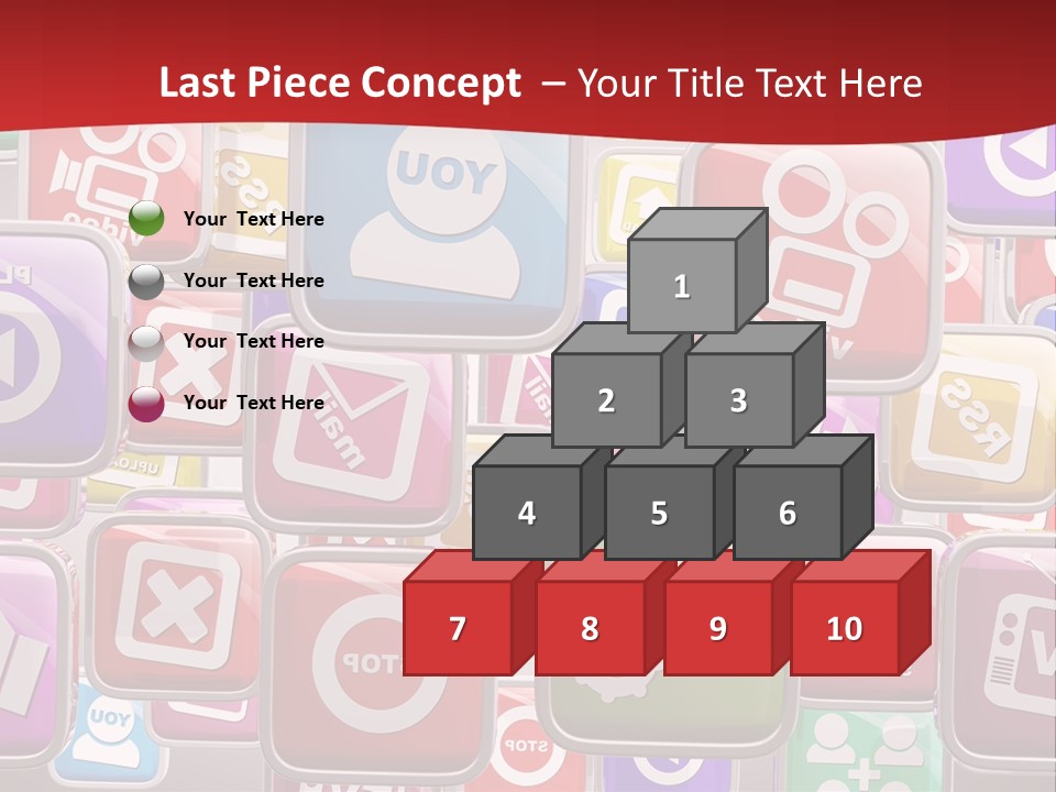 Computing Network Color PowerPoint Template