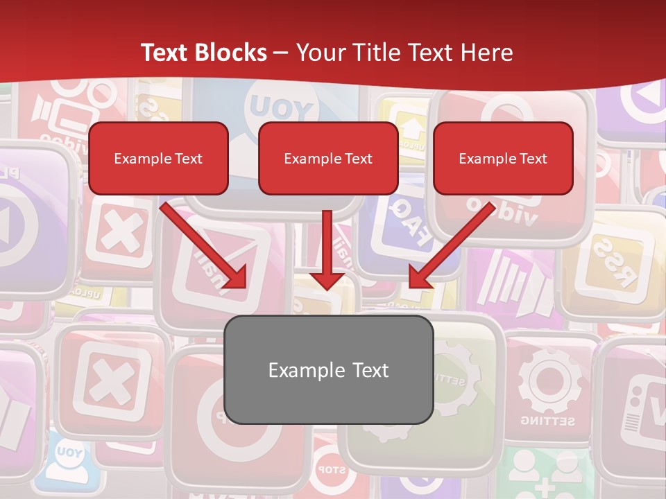 Computing Network Color PowerPoint Template