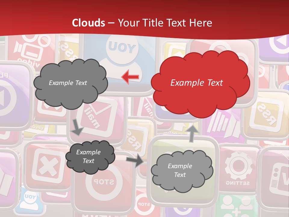 Computing Network Color PowerPoint Template
