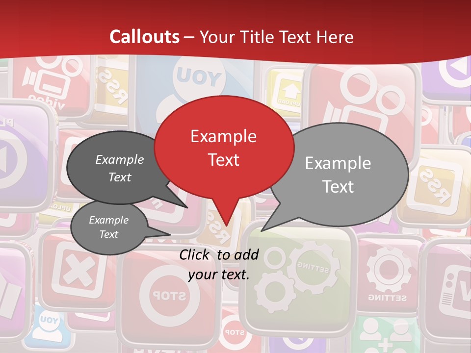 Computing Network Color PowerPoint Template