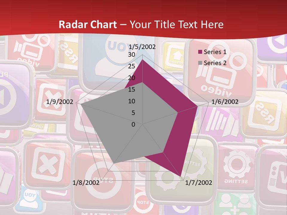 Computing Network Color PowerPoint Template