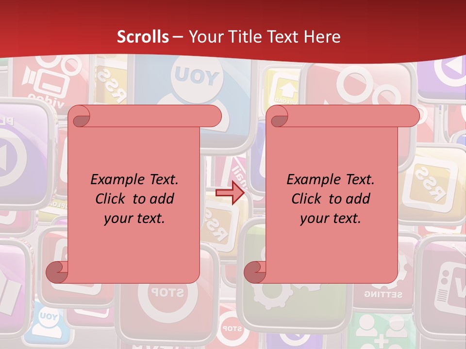Computing Network Color PowerPoint Template