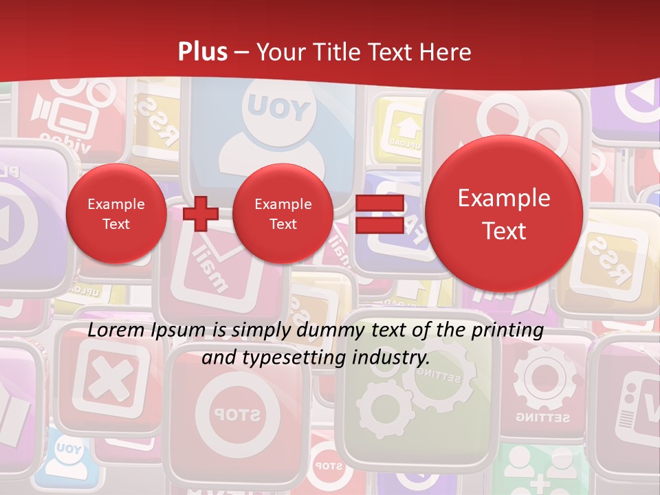 Computing Network Color PowerPoint Template