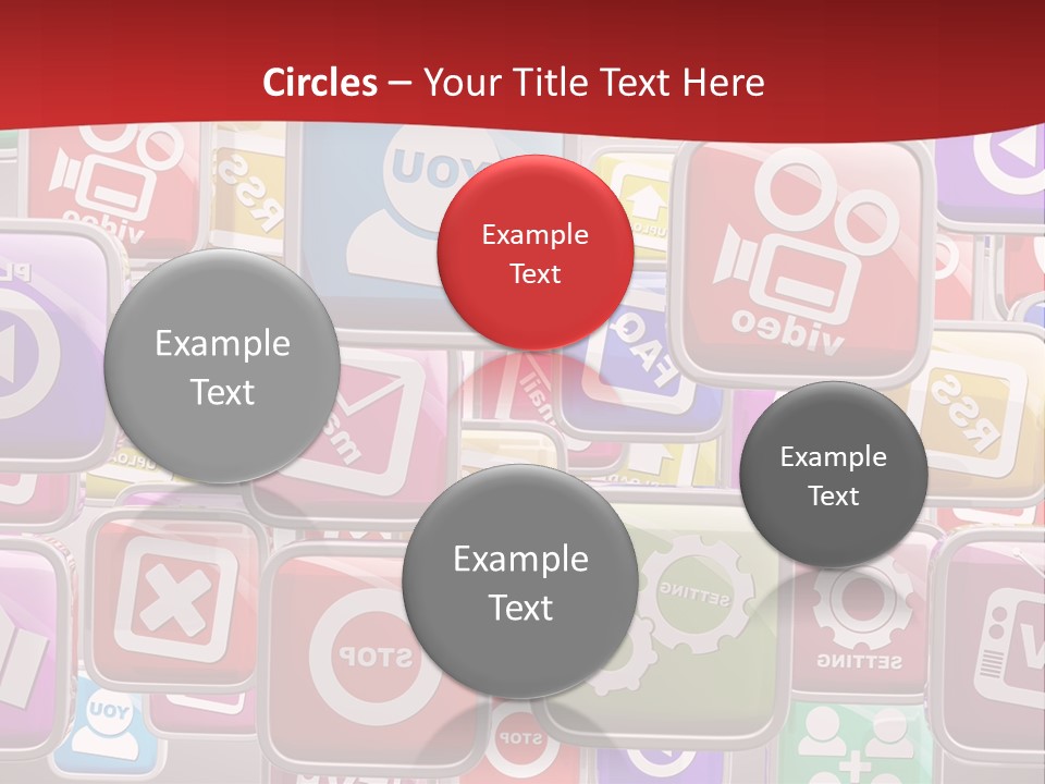 Computing Network Color PowerPoint Template