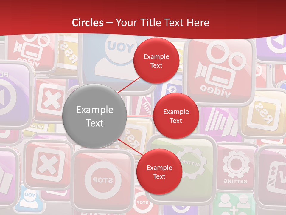 Computing Network Color PowerPoint Template