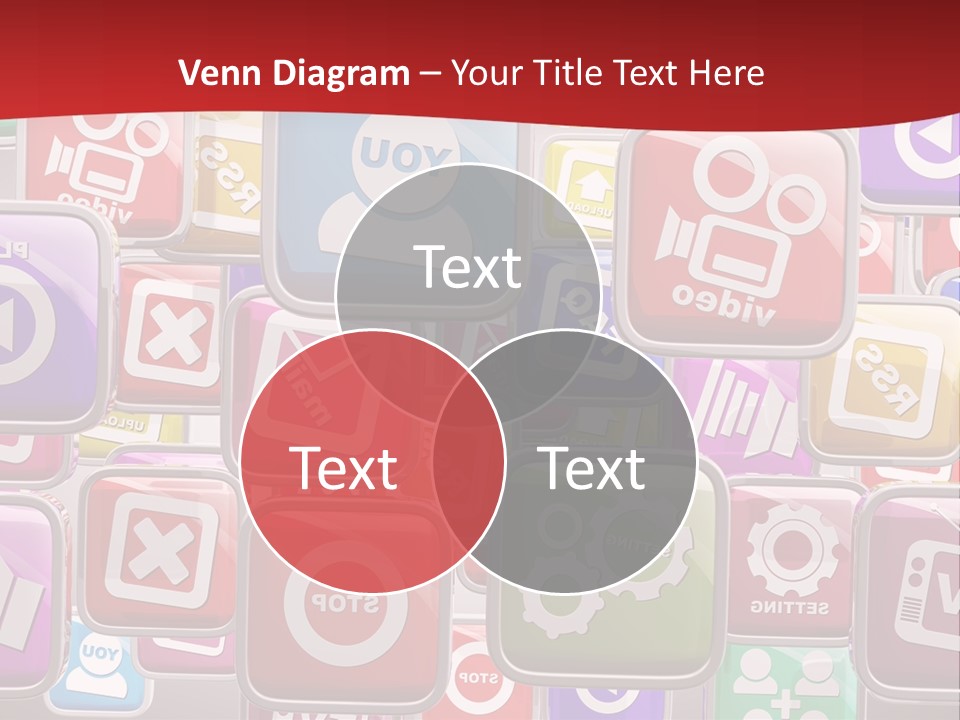 Computing Network Color PowerPoint Template