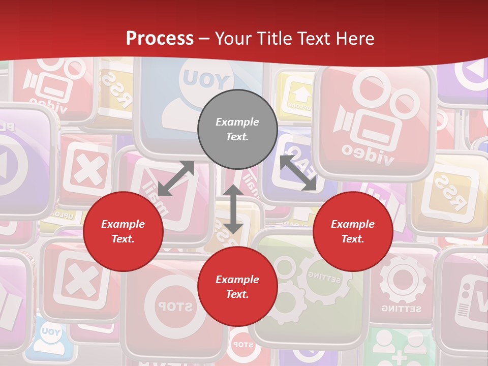 Computing Network Color PowerPoint Template