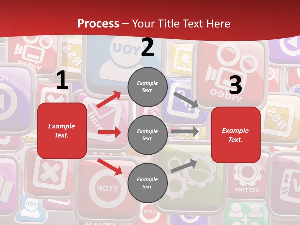 Computing Network Color PowerPoint Template