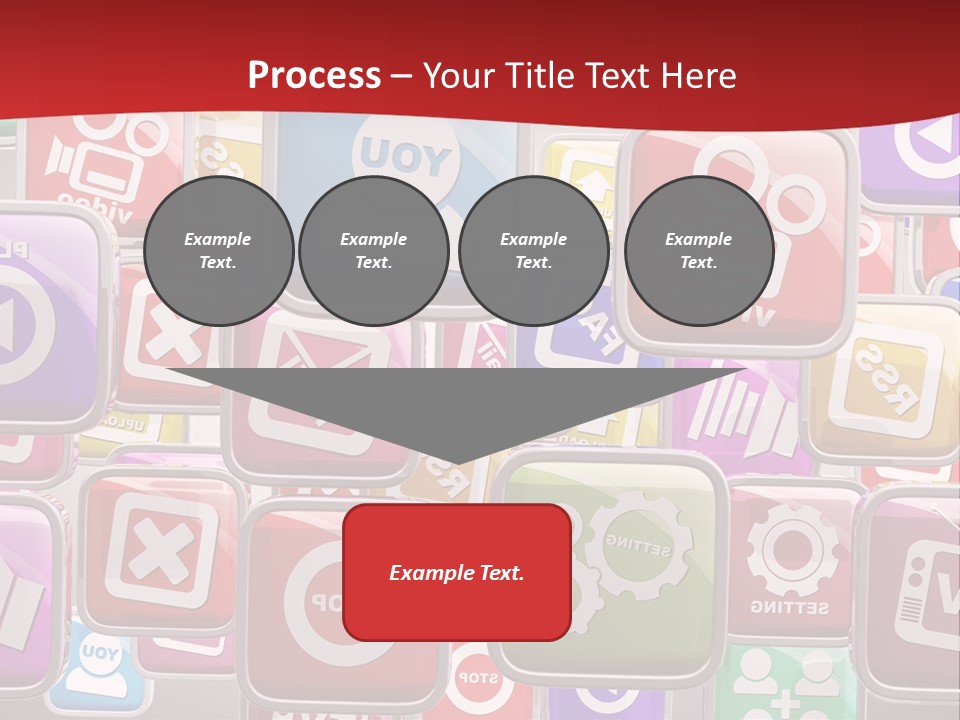 Computing Network Color PowerPoint Template