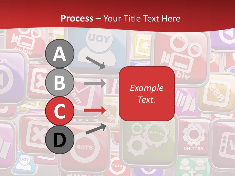 Computing Network Color PowerPoint Template