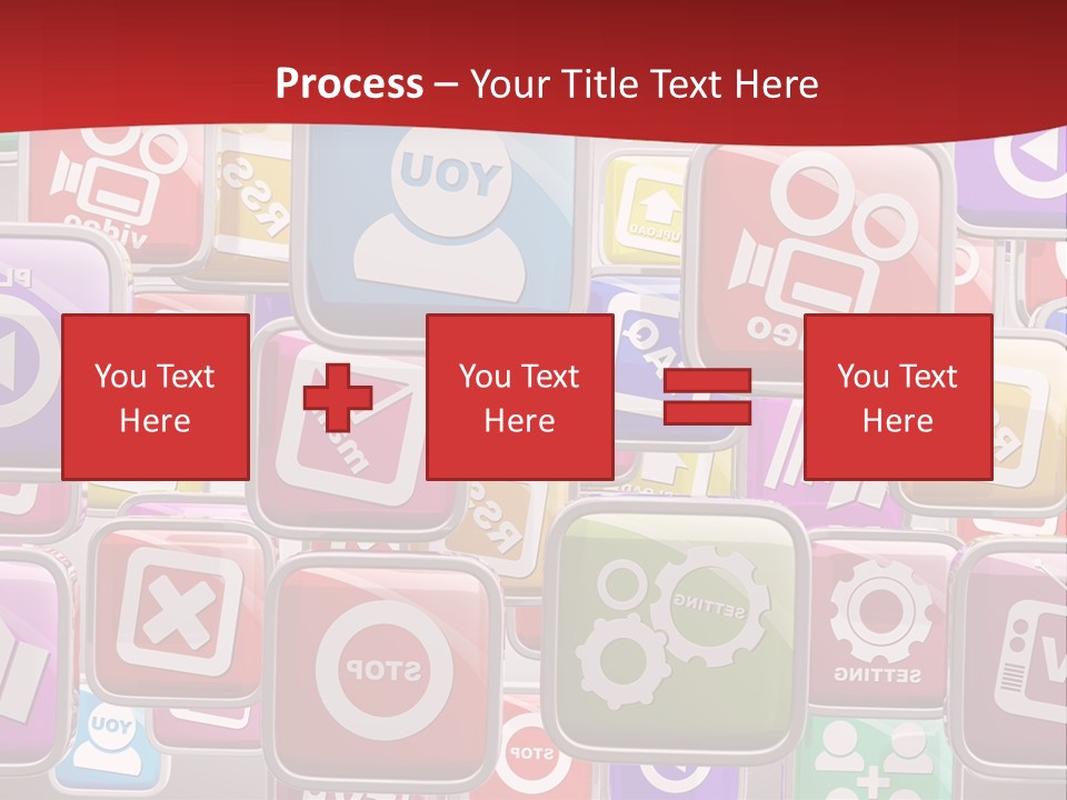 Computing Network Color PowerPoint Template