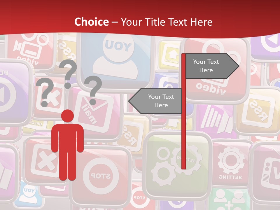Computing Network Color PowerPoint Template