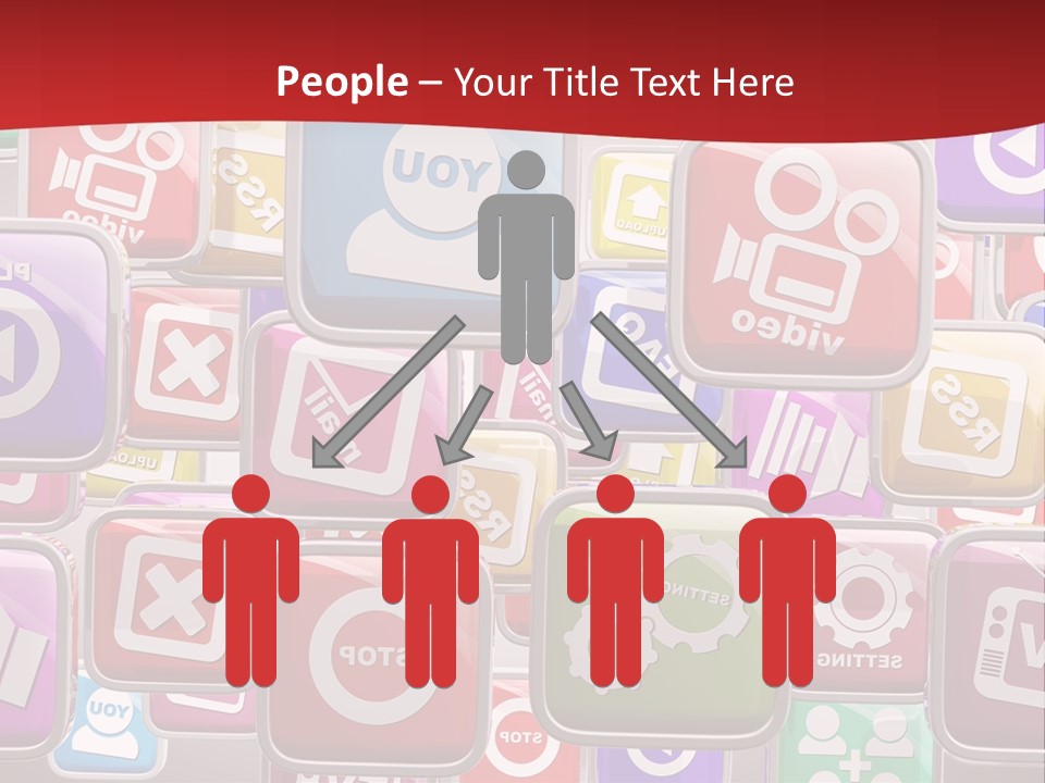 Computing Network Color PowerPoint Template