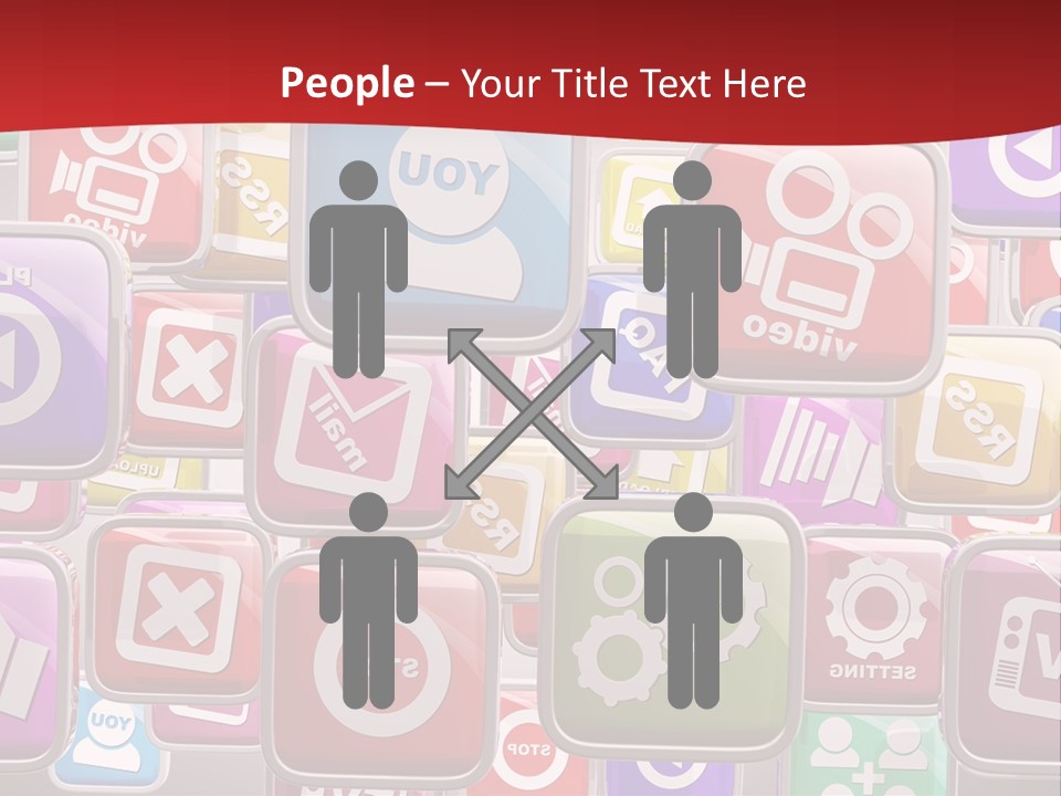 Computing Network Color PowerPoint Template