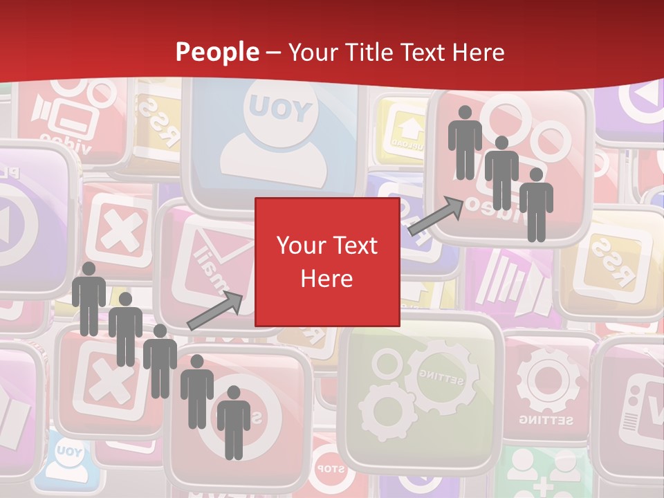Computing Network Color PowerPoint Template