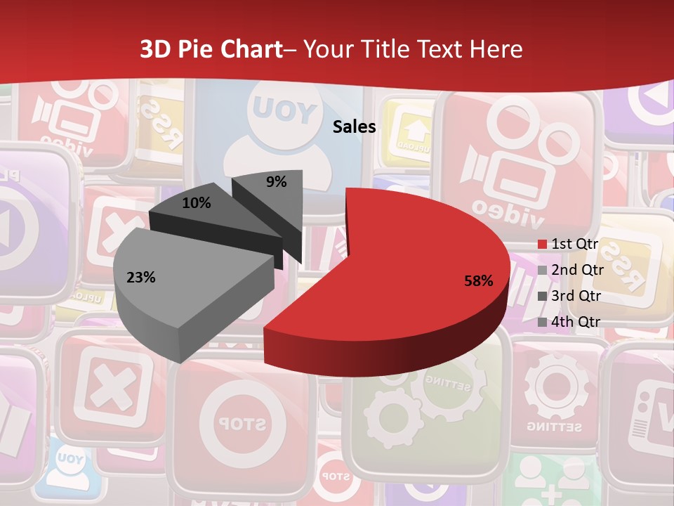Computing Network Color PowerPoint Template
