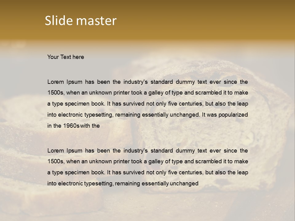 Flour Organic Bread PowerPoint Template