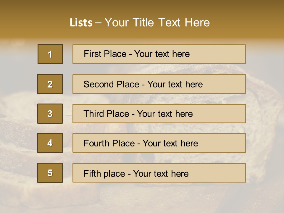Flour Organic Bread PowerPoint Template