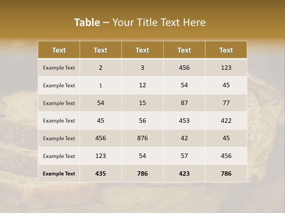 Flour Organic Bread PowerPoint Template