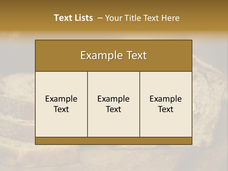 Flour Organic Bread PowerPoint Template