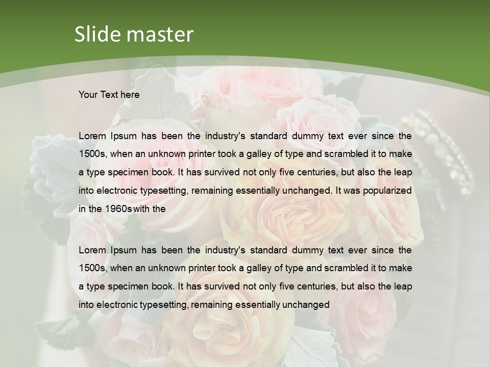 Love Celebrate Female PowerPoint Template