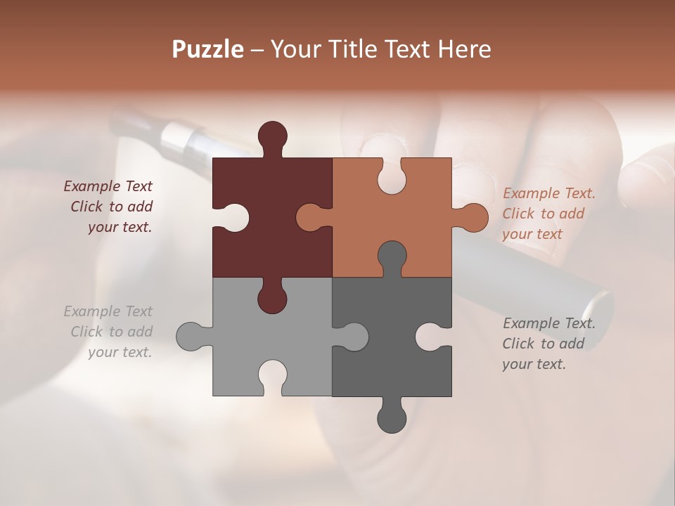 Tobacco Nicotine Inhaling PowerPoint Template