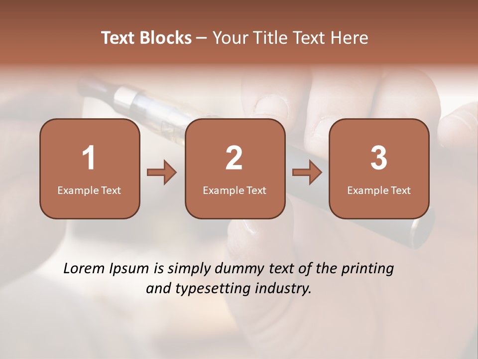 Tobacco Nicotine Inhaling PowerPoint Template