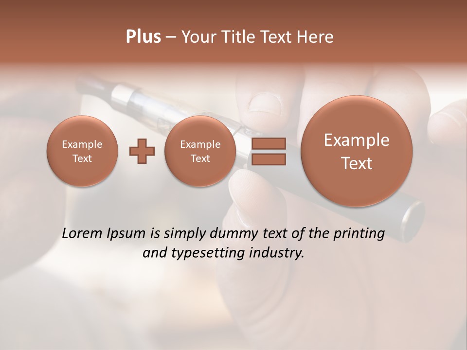 Tobacco Nicotine Inhaling PowerPoint Template