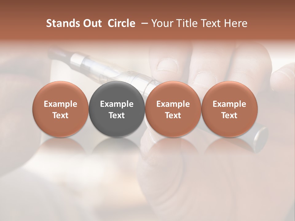 Tobacco Nicotine Inhaling PowerPoint Template