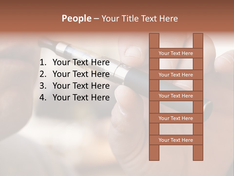Tobacco Nicotine Inhaling PowerPoint Template