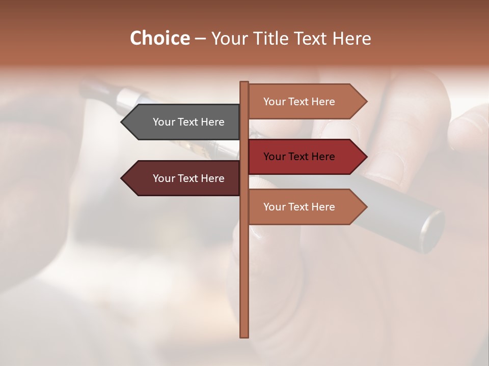Tobacco Nicotine Inhaling PowerPoint Template