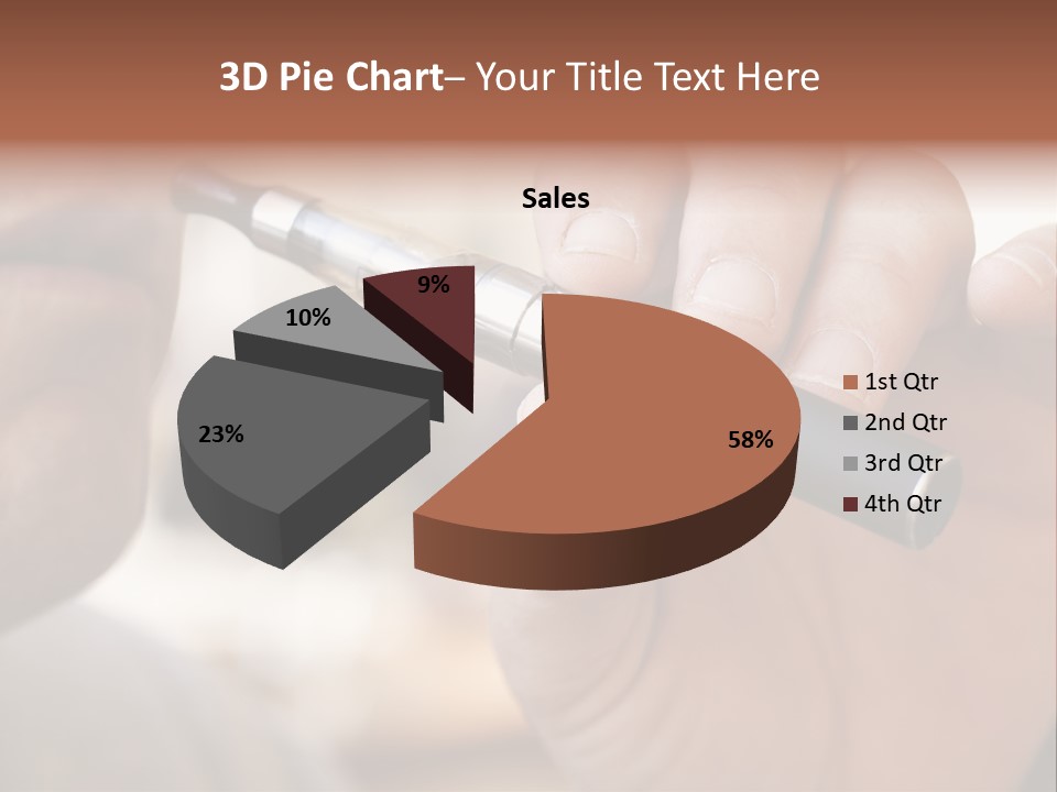 Tobacco Nicotine Inhaling PowerPoint Template