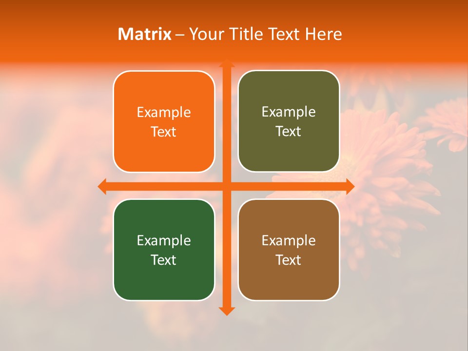 Plant Pattern Autumn PowerPoint Template