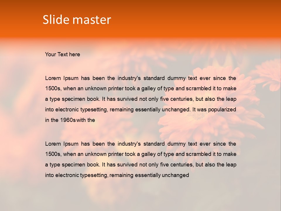 Plant Pattern Autumn PowerPoint Template