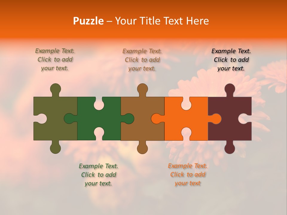 Plant Pattern Autumn PowerPoint Template