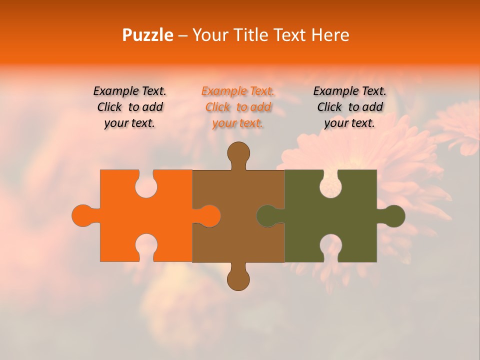 Plant Pattern Autumn PowerPoint Template