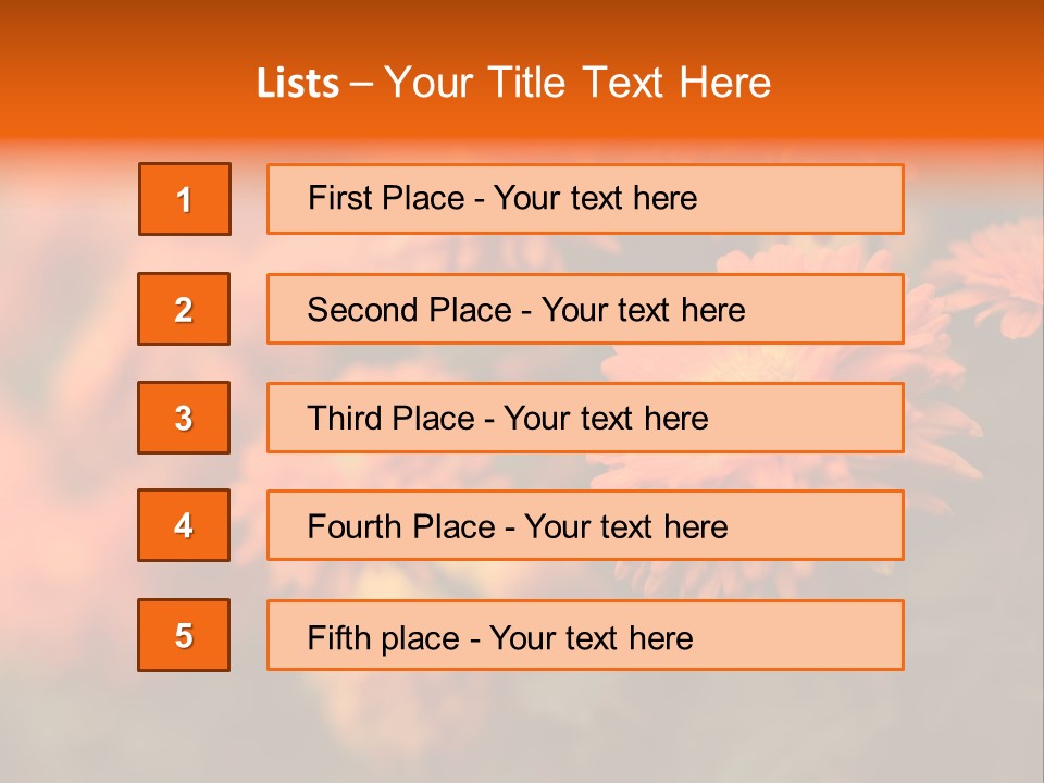 Plant Pattern Autumn PowerPoint Template