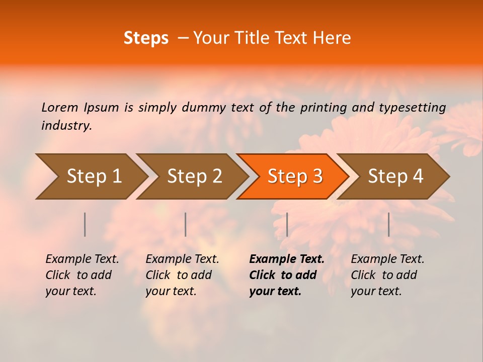 Plant Pattern Autumn PowerPoint Template