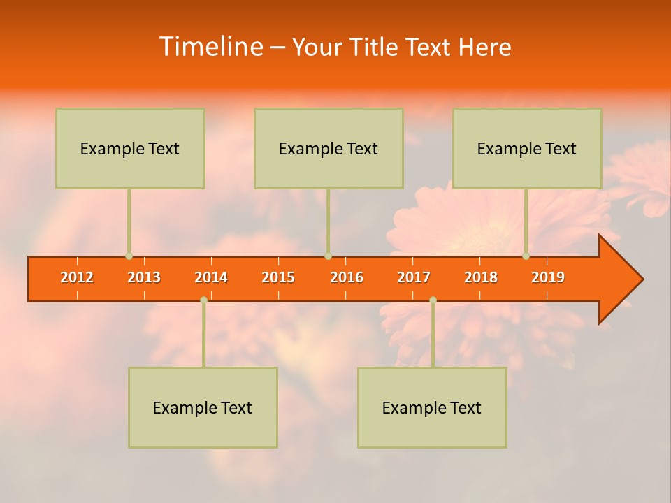 Plant Pattern Autumn PowerPoint Template