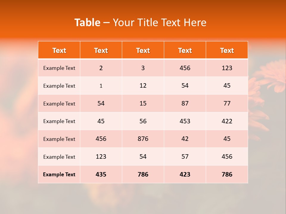 Plant Pattern Autumn PowerPoint Template