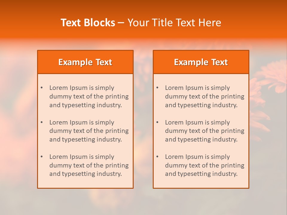 Plant Pattern Autumn PowerPoint Template