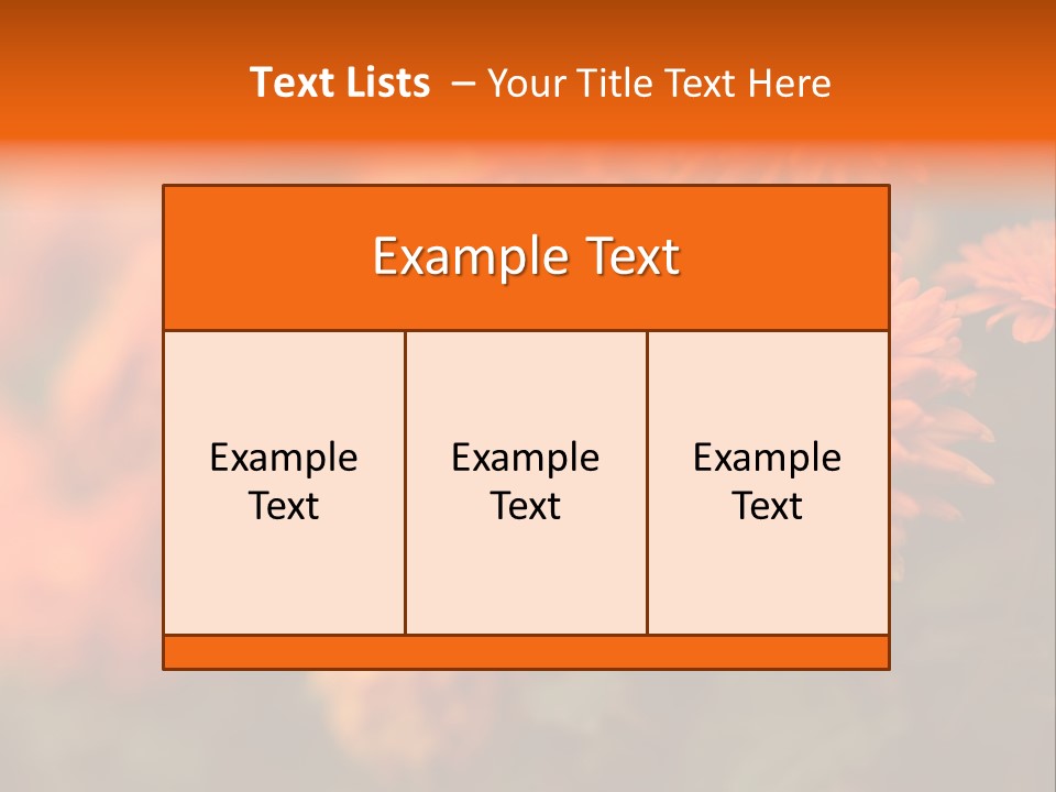 Plant Pattern Autumn PowerPoint Template
