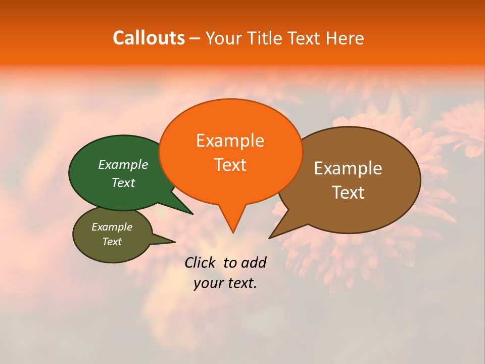 Plant Pattern Autumn PowerPoint Template