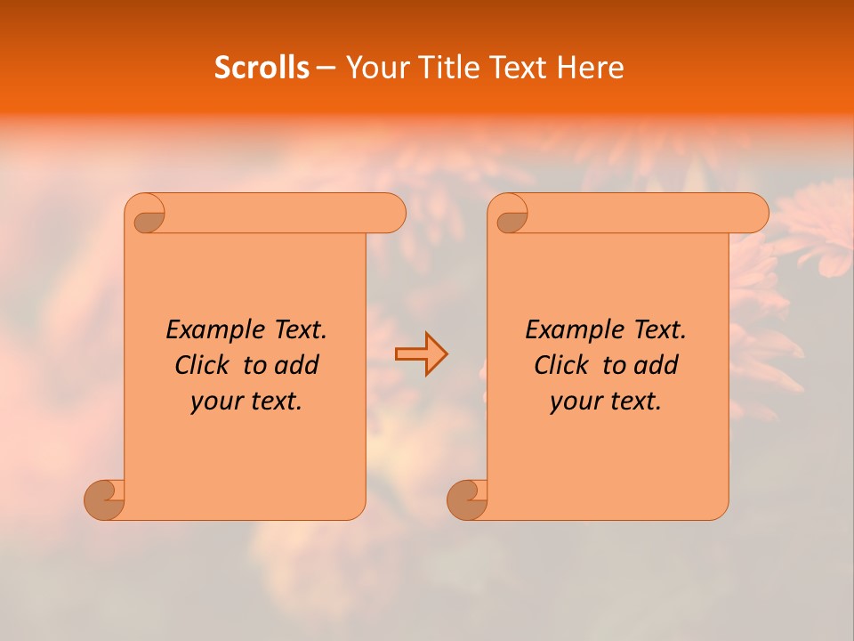 Plant Pattern Autumn PowerPoint Template