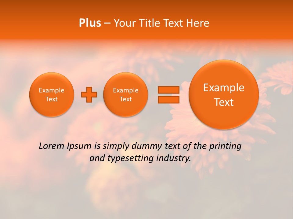 Plant Pattern Autumn PowerPoint Template