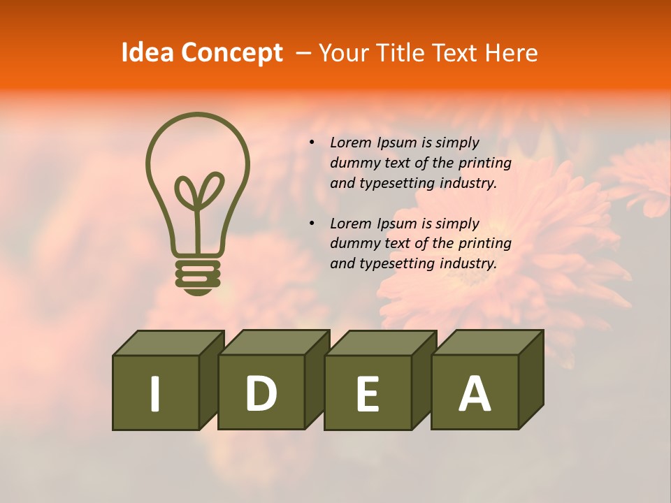 Plant Pattern Autumn PowerPoint Template