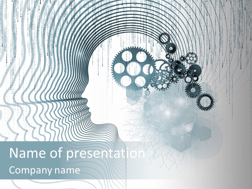 Computation Light Logic PowerPoint Template