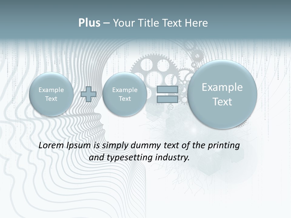 Computation Light Logic PowerPoint Template