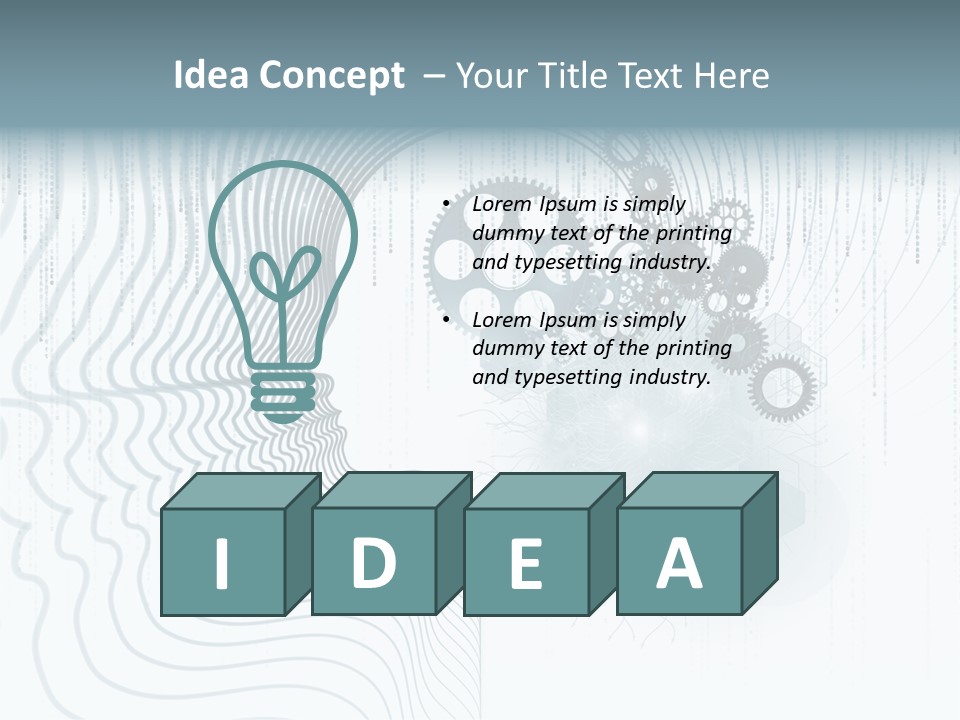 Computation Light Logic PowerPoint Template