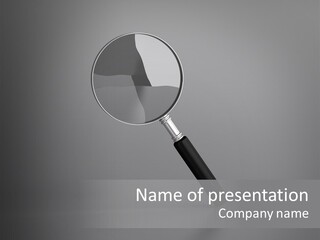 Searching Zoom Computer Graphic PowerPoint Template